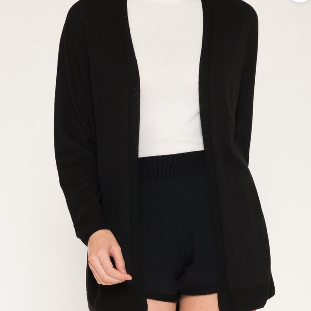 Knititude Black Jayden Cardigan Pockets NWT